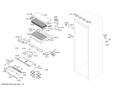 Схема №3 RF471200 с изображением Крышка для холодильной камеры Bosch 00662019