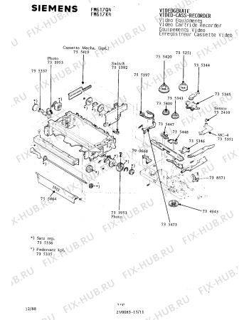 Схема №8 FM617K4 с изображением Инструкция по эксплуатации для видеоэлектроники Siemens 00530534