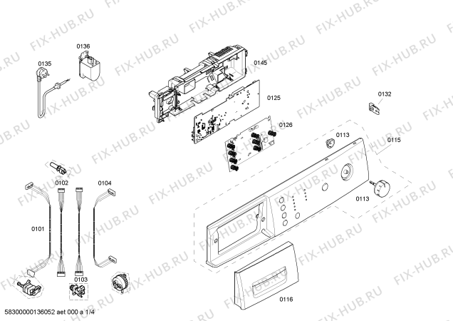 Схема №1 WAE28161NL Maxx 7 с изображением Силовой модуль для стиралки Bosch 00669773