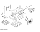 Схема №3 HCE744720U с изображением Фронтальное стекло для духового шкафа Bosch 00685073