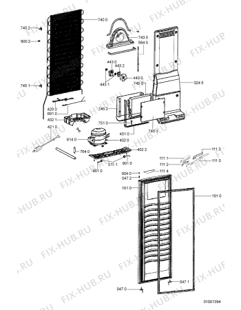 Схема №1 WBD 500 с изображением Лоток (форма) для холодильника Whirlpool 481241848502