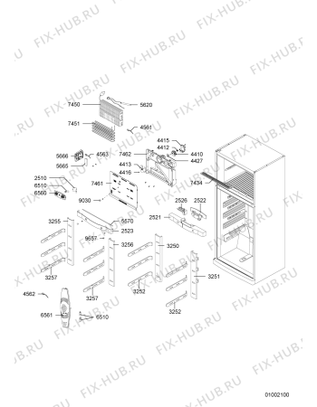 Схема №1 ARC 4440 с изображением Дверь для холодильника Whirlpool 480132101875