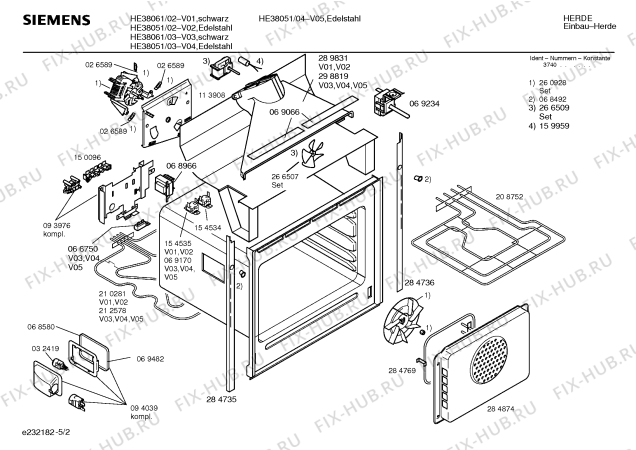 Схема №2 HE38041 с изображением Инструкция по эксплуатации для духового шкафа Siemens 00518398