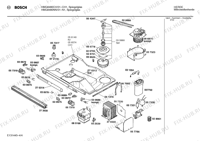 Схема №1 HF74180NL с изображением Переключатель для микроволновой печи Bosch 00032795