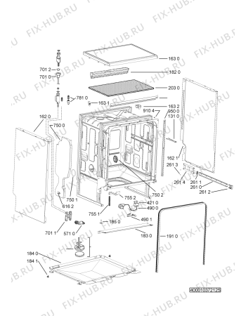 Схема №1 LPA 5200 с изображением Микромодуль для посудомоечной машины Whirlpool 481072644451