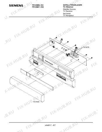 Схема №3 FR105M6 с изображением Интегрированный контур для жк-телевизора Siemens 00795279