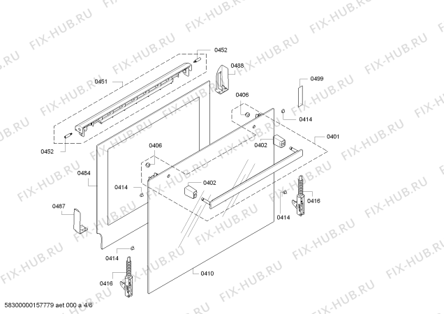 Схема №2 HBA23R160R с изображением Панель управления для плиты (духовки) Bosch 00706421