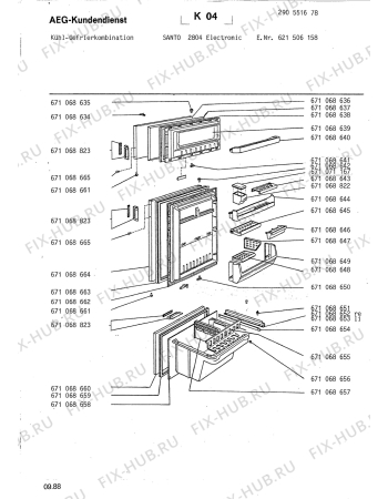 Схема №2 SANTO 2804 ELECTR с изображением Ручка Aeg 8996710688236