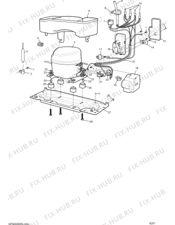 Взрыв-схема холодильника Electrolux END32310X - Схема узла Section 4