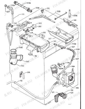 Взрыв-схема стиральной машины Zanussi ZF1242J - Схема узла Hydraulic System 272