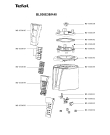 Схема №2 BL936E42/K40 с изображением Элемент корпуса для электромиксера Tefal MS-650644
