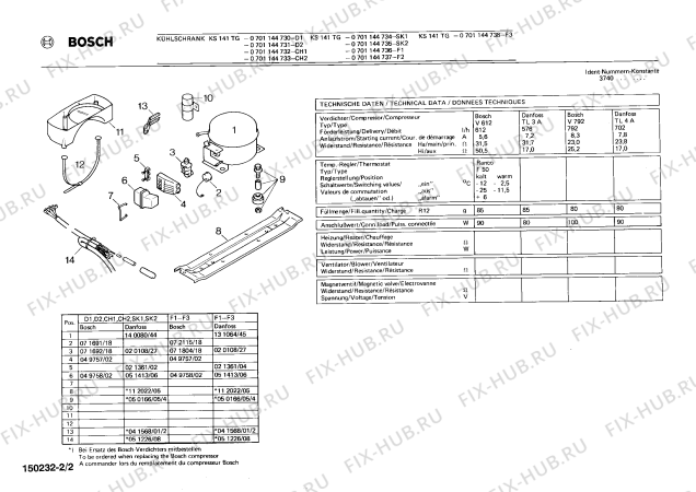 Схема №1 0701144734 KS141TG с изображением Крышка для холодильной камеры Bosch 00121308