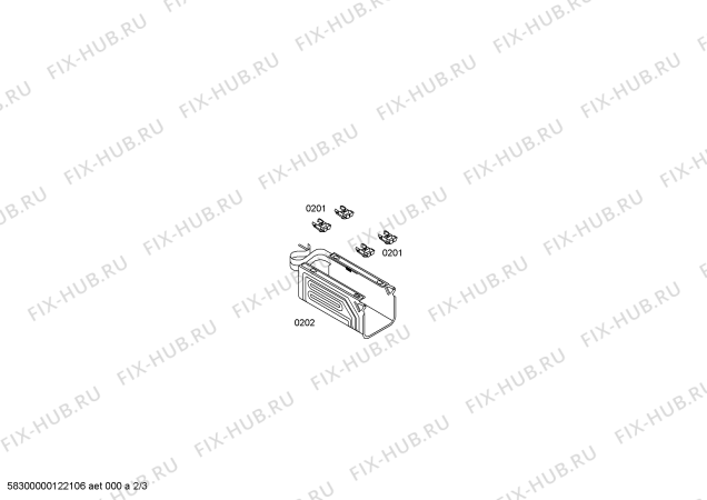 Схема №2 KT14L110CH с изображением Поднос для холодильника Bosch 00440580