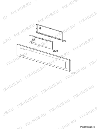 Схема №1 BS5836680M с изображением Панель для плиты (духовки) Aeg 5619091175