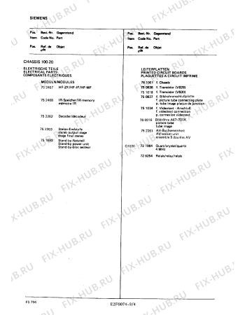Взрыв-схема телевизора Siemens FS794 - Схема узла 05