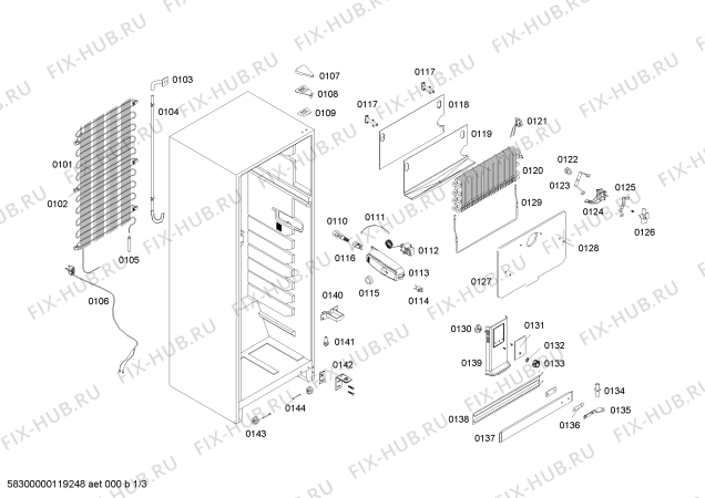 Схема №2 RN34B7N14C GENERAL PLUS с изображением Крышка для холодильника Bosch 00448789