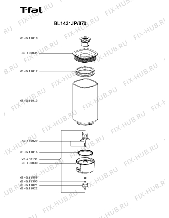 Схема №1 BL143GJP/870 с изображением Перекрытие для электроблендера Seb MS-650031