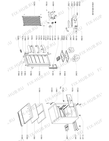 Схема №1 ARC 0890 с изображением Микротермостат для холодильника Whirlpool 481228208629