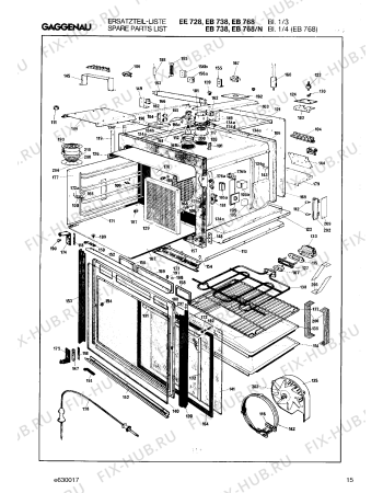 Схема №4 EE728124 с изображением Панель для электропечи Bosch 00291210