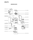 Схема №1 KM810531/5C0 с изображением Корпусная деталь для электрокофемашины Krups SS-200031