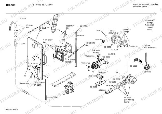 Схема №2 SPIBRA1FF с изображением Переключатель для посудомоечной машины Bosch 00153229