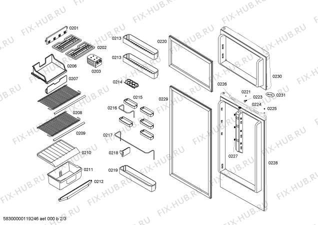 Схема №1 RSU327204B с изображением Стеклокерамика для холодильника Bosch 00444353