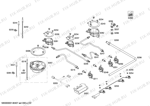 Взрыв-схема плиты (духовки) Bosch PCI815B81E ENC.PCI815B81E 3G+1W BO76F IH5 - Схема узла 02