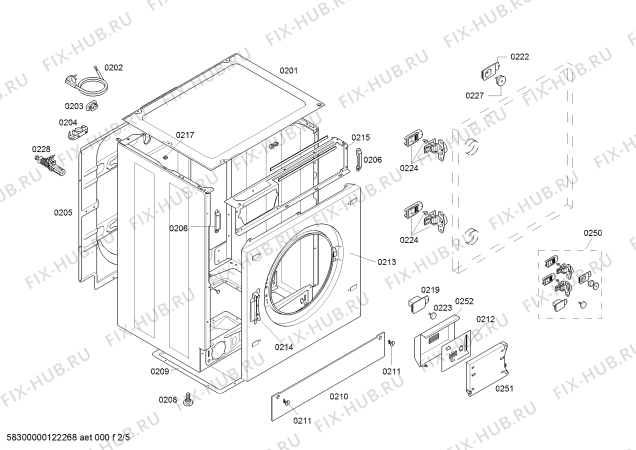 Схема №2 3TW865B TW-865 с изображением Силовой модуль для стиралки Bosch 00665323