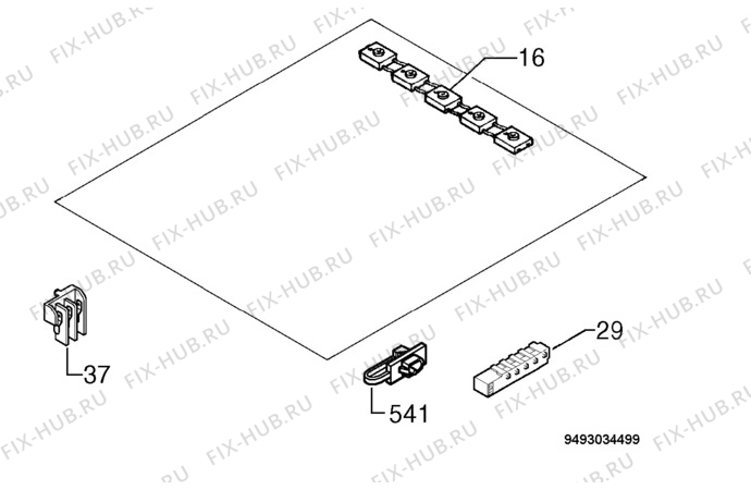 Взрыв-схема плиты (духовки) Aeg Electrolux 92558G-M - Схема узла Electrical equipment 268