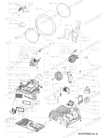 Взрыв-схема стиральной машины Whirlpool HMMR80530 (F094004) - Схема узла