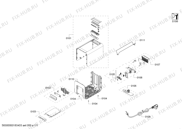 Схема №1 TT86104 sensor for senses с изображением Модуль управления для электротостера Siemens 00654003