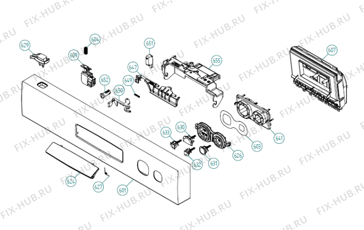 Взрыв-схема посудомоечной машины Upo D75 XL SF   -White Bi (338891, DW70.1) - Схема узла 06