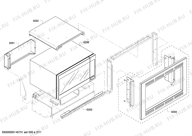 Схема №3 HBL8750UC с изображением Крепежный набор для плиты (духовки) Bosch 00684560