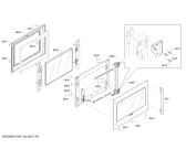 Схема №4 POD302RW, Thermador с изображением Внешняя дверь для духового шкафа Bosch 00777935