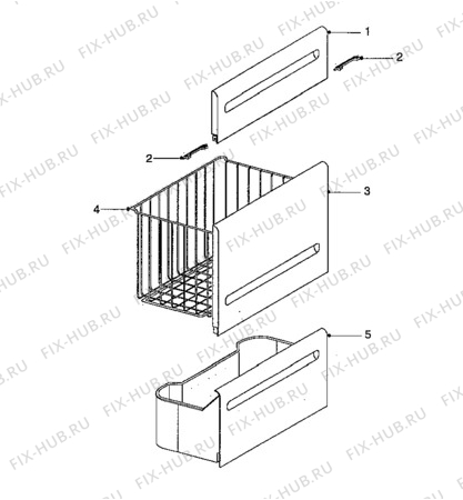 Взрыв-схема холодильника Hansa DTC1100 - Схема узла Furniture
