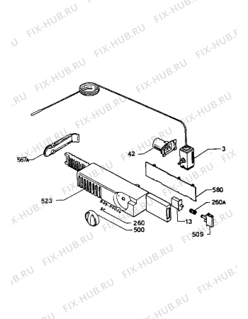 Взрыв-схема холодильника Zanussi Z623/6D - Схема узла Electrical equipment