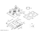 Схема №1 PCL755MIT с изображением Крышка для плиты (духовки) Bosch 00477012