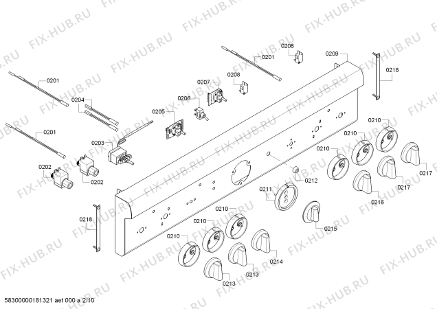 Схема №3 PRD364NLHC Thermador с изображением Коллектор для духового шкафа Bosch 00714636
