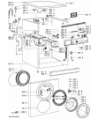 Схема №1 AWO/D 9561/2 S с изображением Обшивка для стиральной машины Whirlpool 480111102867