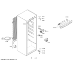 Схема №2 KS38RV40 с изображением Дверь для холодильника Bosch 00245637