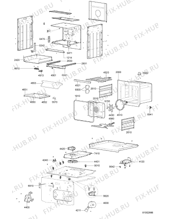 Схема №2 BTH 6692 R SW с изображением Переключатель для плиты (духовки) Whirlpool 481241078205