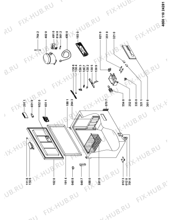 Схема №1 OS1A250HUK (F089745) с изображением Руководство для холодильника Indesit C00514964