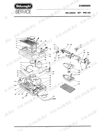 Схема №1 PRO 420 с изображением Дебустер для электропарогенератора DELONGHI 534976