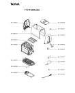 Схема №1 TT1775KR/3DA с изображением Обшивка для тостера (фритюрницы) Tefal SS-189935