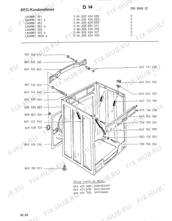 Взрыв-схема стиральной машины Aeg LAV951 W D - Схема узла Section3