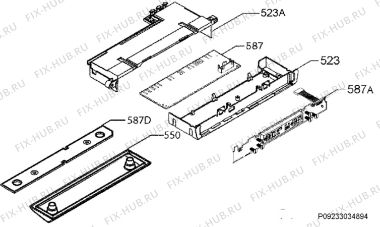 Схема №3 S74010KDW0 с изображением Микромодуль для холодильника Aeg 973925052048007
