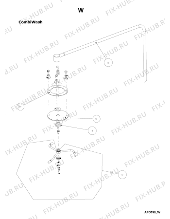 Схема №10 AFO 398 с изображением Другое для комплектующей Whirlpool 483286012085