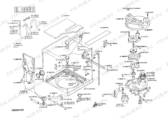 Схема №4 CG2608 CG2602 с изображением Сопротивление для посудомойки Bosch 00020563