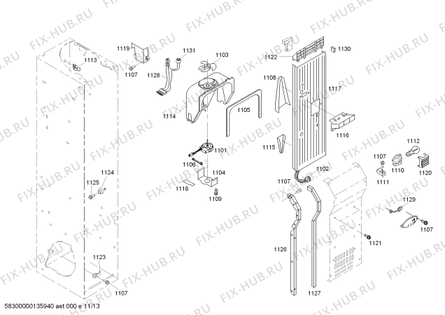 Схема №8 KBUIT4255E с изображением Хомут для посудомойки Bosch 00613616