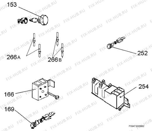 Взрыв-схема плиты (духовки) Electrolux EK5002 - Схема узла Section 8